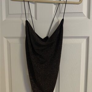 LEITH (Nordstrom) Black and Gold Camisole